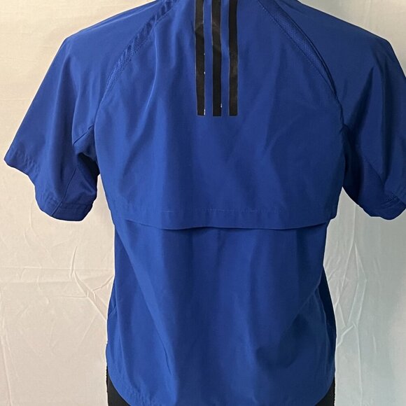 Adidas Windbreaker Pullover Size Medium Royal blue - 0326 - Picture 3 of 4